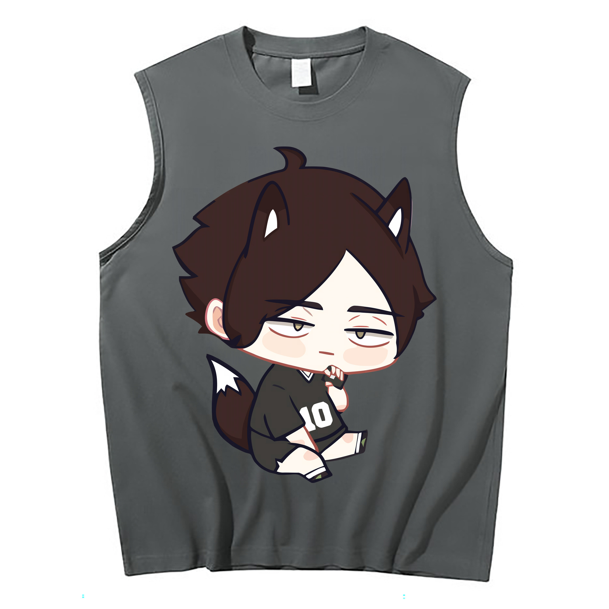 （画像用） ハイキュー!! Haikyu!! コットン100％タンクトップ（フロントプリント）
